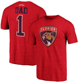 Florida Panthers Greatest Dad Tri-Blend T-Shirt - Red - NHL 3990262