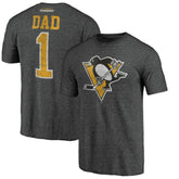 Pittsburgh Penguins Greatest Dad Tri-Blend T-Shirt - Charcoal - NHL 3990270