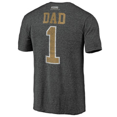 Vegas Golden Knights Greatest Dad Tri-Blend T-Shirt - Charcoal - NHL 3990276