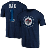 Winnipeg Jets Greatest Dad Tri-Blend T-Shirt - Navy - NHL 3990278