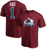 Colorado Avalanche #1 Dad T-Shirt - Burgundy - NHL 3990286