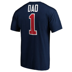 Columbus Blue Jackets #1 Dad T-Shirt - Navy - NHL 3990287