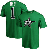 Dallas Stars #1 Dad T-Shirt - Kelly Green - NHL 3990288