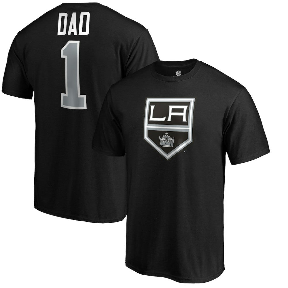 Los Angeles Kings #1 Dad T-Shirt - Black - NHL 3990292