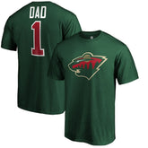 Minnesota Wild #1 Dad T-Shirt - Green - NHL 3990293