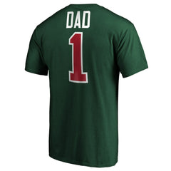 Minnesota Wild #1 Dad T-Shirt - Green - NHL 3990293