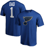 St. Louis Blues #1 Dad T-Shirt - Blue - NHL 3990303