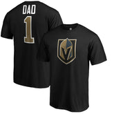 Vegas Golden Knights #1 Dad T-Shirt - Black - NHL 3990307