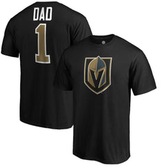 Vegas Golden Knights #1 Dad T-Shirt - Black - NHL 3990307