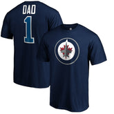 Winnipeg Jets #1 Dad T-Shirt - Navy - NHL 3990309