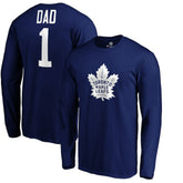 Toronto Maple Leafs #1 Dad Long Sleeve T-Shirt - Blue - NHL 3990336
