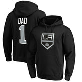 Los Angeles Kings #1 Dad Pullover Hoodie - Black - NHL 3990354