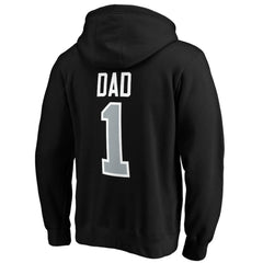 Los Angeles Kings #1 Dad Pullover Hoodie - Black - NHL 3990354