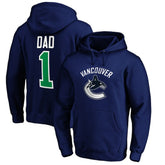 Vancouver Canucks #1 Dad Pullover Hoodie - Blue - NHL 3990368