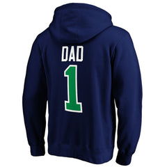 Vancouver Canucks #1 Dad Pullover Hoodie - Blue - NHL 3990368