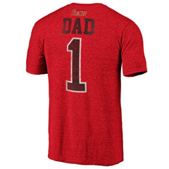 Calgary Flames Greatest Dad Tri-Blend T-Shirt - Red - NHL 3991182