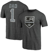Los Angeles Kings Greatest Dad Tri-Blend T-Shirt - Charcoal - NHL 3991183