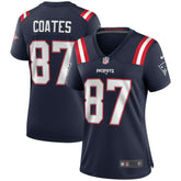 Nike Ben Coates New England Patriots Women's Game Retired Player Jersey Navy
