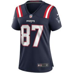 Nike Ben Coates New England Patriots Women's Game Retired Player Jersey Navy