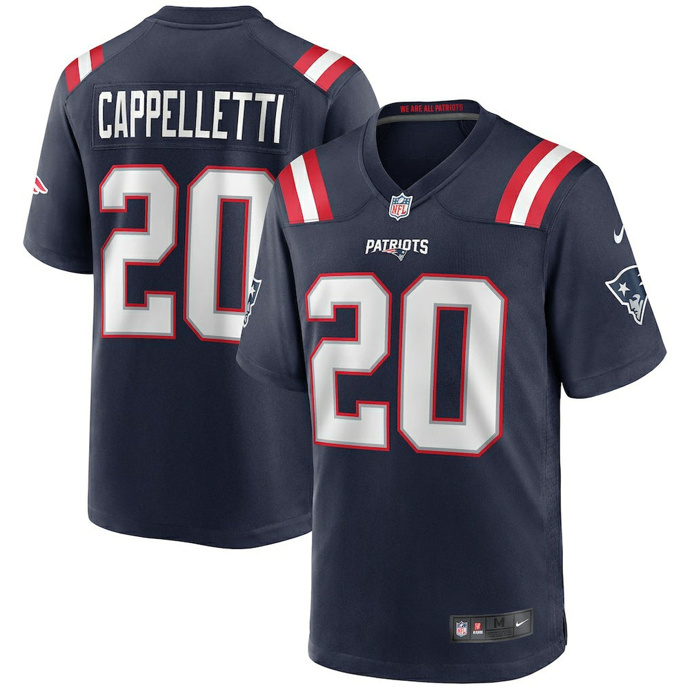 Nike Gino Cappelletti New England Patriots Game Retired Player Jersey Navy