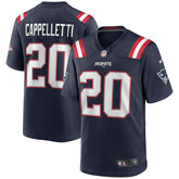 Nike Gino Cappelletti New England Patriots Game Retired Player Jersey Navy