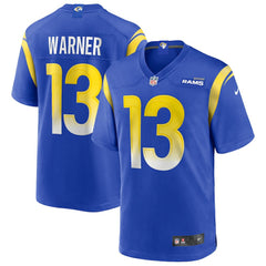 Nike Kurt Warner Los Angeles Rams Game Retired Player Jersey Royal