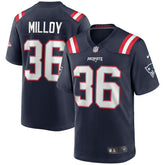 Nike Lawyer Milloy New England Patriots Game Retired Player Jersey Navy