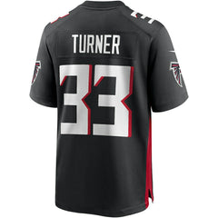 Nike Michael Turner Atlanta Falcons Game Retired Player Jersey Black
