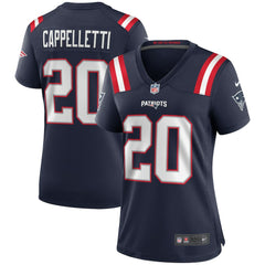 Nike Gino Cappelletti New England Patriots Women's Game Retired Player Jersey Navy