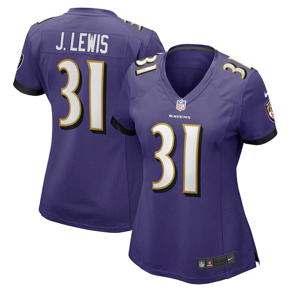 Nike Jamal Lewis Baltimore Ravens Women's Game Retired Player Jersey Purple