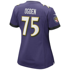 Nike Jonathan Ogden Baltimore Ravens Women's Game Retired Player Jersey Purple