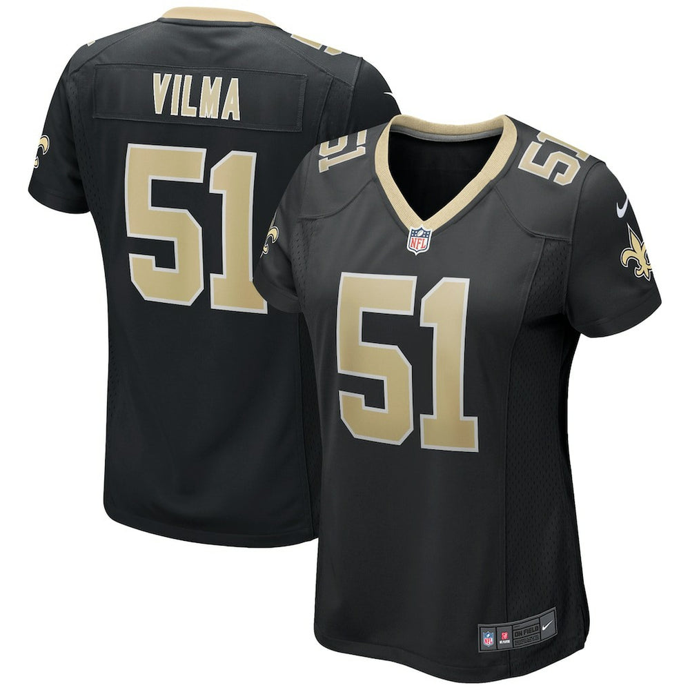 Nike Jonathan Vilma New Orleans Saints Women's Game Retired Player Jersey Black