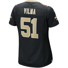 Nike Jonathan Vilma New Orleans Saints Women's Game Retired Player Jersey Black