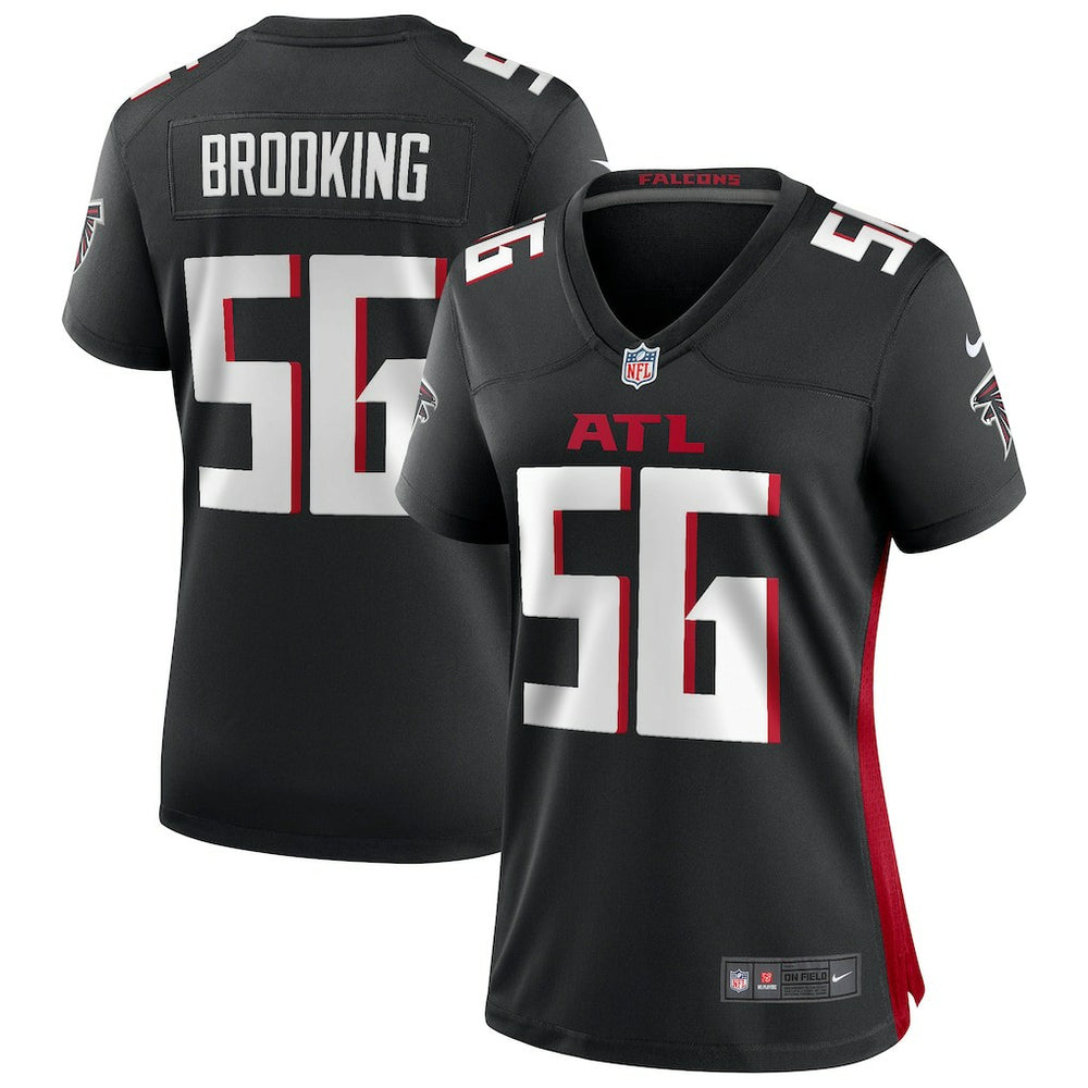 Nike Keith Brooking Atlanta Falcons Women's Game Retired Player Jersey Black