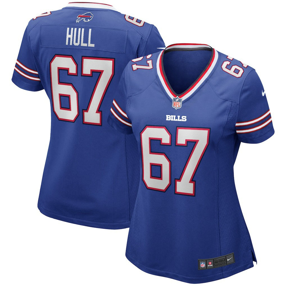 Nike Kent Hull Buffalo Bills Women's Game Retired Player Jersey Royal