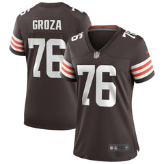 Nike Lou Groza Cleveland Browns Women's Game Retired Player Jersey Brown