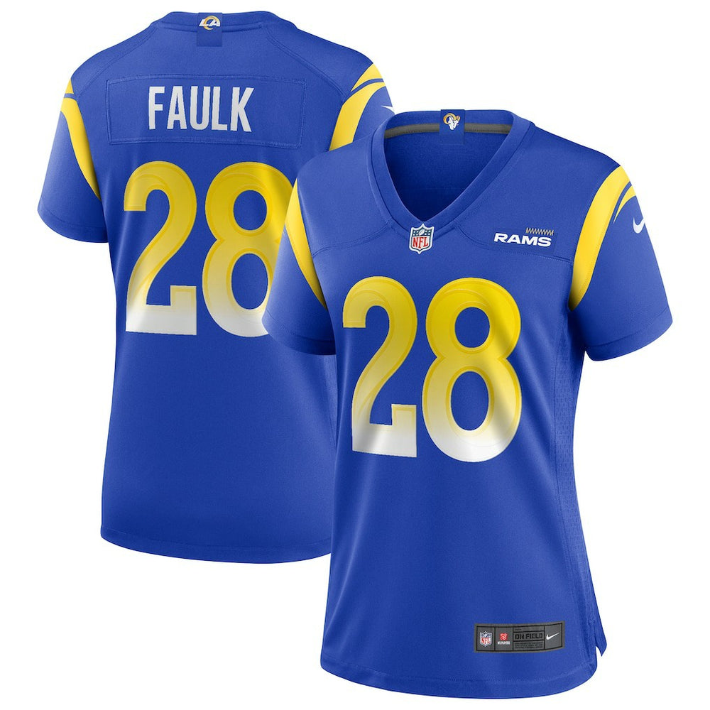 Nike Marshall Faulk Los Angeles Rams Women's Game Retired Player Jersey Royal
