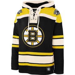 Boston Bruins '47 Superior Lacer Hoodie - Black - NHL 3996200