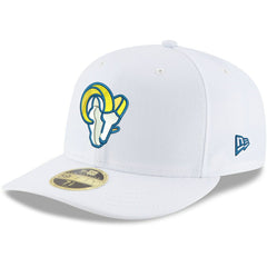 Los Angeles Rams New Era Omaha Low Profile 59FIFTY Fitted Hat White