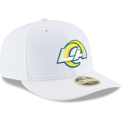 Los Angeles Rams New Era Omaha Low Profile 59FIFTY Fitted Hat White