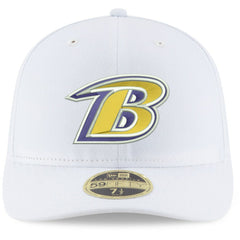 Baltimore Ravens New Era Omaha Low Profile 59FIFTY Fitted Hat White