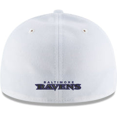 Baltimore Ravens New Era Omaha Low Profile 59FIFTY Fitted Hat White