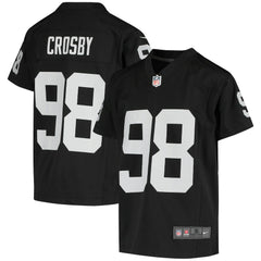 Nike Maxx Crosby Las Vegas Raiders Youth Game Jersey Black