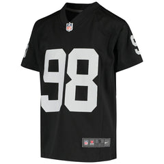 Nike Maxx Crosby Las Vegas Raiders Youth Game Jersey Black
