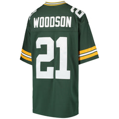 Mitchell & Ness Charles Woodson Green Bay Packers Youth Retired Player Legacy Jersey Green