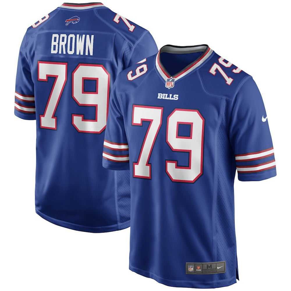 Nike Ruben Brown Buffalo Bills Game Retired Player Jersey Royal