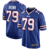 Nike Ruben Brown Buffalo Bills Game Retired Player Jersey Royal