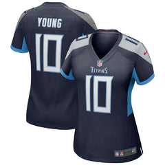 Nike Vince Young Tennessee Titans Women's Game Retired Player Jersey Navy
