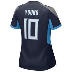 Nike Vince Young Tennessee Titans Women's Game Retired Player Jersey Navy