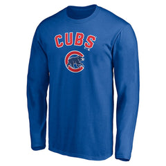 Chicago Cubs Personalized Winning Streak Name & Number Long Sleeve T-Shirt - Royal - MLB Discount